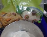 A picture of step 1 of Bondi ke ladoos (chocolatey).