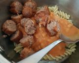 A picture of step 4 of My Sausage & Tomato Beans Pasta.