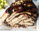 A picture of step 7 of Chocolate Babka bread (vegan).