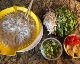 A picture of step 1 of Bún Riêu Ốc (Vietnamese Snail and Crab Noodle Soup).