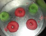 Foto langkah ke 5 dari resep Donuts Red Velvet&Pandan.