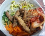 Foto langkah ke 6 dari resep Chicken bibimbap.