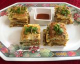 A picture of step 9 of Cheese Chicken Salami Omelette Sandwich.