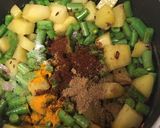 A picture of step 8 of French Beans/Green Beans -Potato Stir Fry.