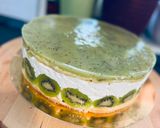 Kiwis - túrós mousse torta (Gluténmentes) recept fázis 4 fotója
