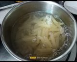 A picture of step 1 of Creamy Peri Peri Veg Masala Pasta.