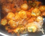 A picture of step 4 of Veg dum Biryani in Pressure Cooker.