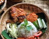 Gambar langkah 8 resipi Nasi Ayam Geprek 🇮🇩.