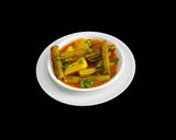 A picture of step 5 of Drumstick Potato Curry Sindhi Style.