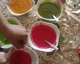 A picture of step 3 of Rainbow Swiss Roll 🌈🌈🌈.