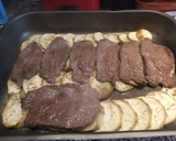 Foto del paso 9 de la receta: Filetes de ternera al ajillo marinado con berenjenas al horno