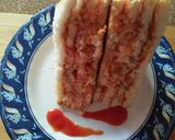 A picture of step 2 of Cheesay chicken tikka sandwich.