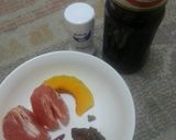 Foto langkah ke 1 dari resep Rujak Grapefruit & Kabocha serut.