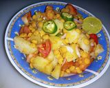 A picture of step 4 of ALU Channy ki Dal Chat.