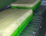 Foto langkah ke 2 dari resep Bolu kukus 3 lapis pandan 6 telur.