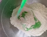 Foto langkah ke 2 dari resep Roti Kukus Pandan Cokelat.