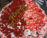 हार्ट शेप रेड वेलवेट केक (heart shape Red velvet cake recepie in hindi) रेसिपी चरण 15 फोटो