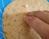 A picture of step 8 of Pinwheel Mathri.