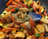 A picture of step 5 of One Pot Cajun Rice (with or without spice).