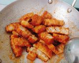 Hình bước làm 4 của món Thitj ba chỉ chay không hấp