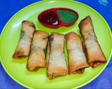 A picture of step 19 of Spring rolls.
