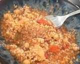 A picture of step 4 of Bulgur with Tomato’s 🍅.