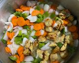 A picture of step 4 of Chicken Manchurian ❦.