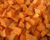 A picture of step 1 of Sweet Potato Hash.