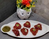A picture of step 10 of Beetroot Tikki.