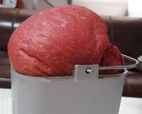 Foto langkah ke 3 dari resep Bread loaf (Bit juice) Panasonic bread maker.