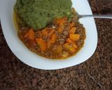 A picture of step 3 of Irio/mukimo and mincemeat stew #author marathon.