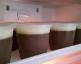 Foto langkah ke 5 dari resep Puding Coklat Vla Vanilla.