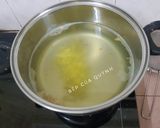 A picture of step 4 of Red Bean Mochi Dumplings in Ginger Syrup.