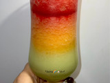 یخ در بهشت سه رنگ Three-color smoothie