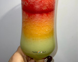 عکس مرحله 2 از دستور یخ در بهشت سه رنگ Three-color smoothie