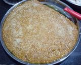 A picture of step 4 of Chana Barfi.