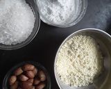 A picture of step 1 of Chocolate banana barfi.