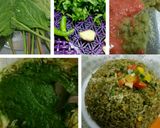 A picture of step 1 of Spinach Stir Fried Rice.