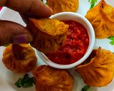मोमोज़ (फ्राइड) Momos (fried) recipe in Hindi रेसिपी चरण 9 फोटो