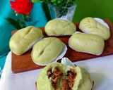 Foto langkah ke 6 dari resep Bakpao Bayam Isi Ayam (no mixer).