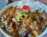 Foto del paso 5 de la receta: Frijoles🍚caseros🍱con papa y salchichón🍛🥓🍲