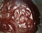 A picture of step 7 of Brownie/chocolate sponge.