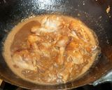 A picture of step 7 of Chicken Thigh Stew with Japanese Eggplant and Cremini Mushrooms with Rice Noodles, Jon Style.