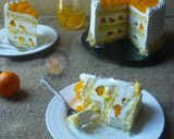Gambar langkah 18 resipi Mandarin Orange Cream Cheese Cake.