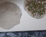 A picture of step 2 of Capsicum stuffed Parantha.