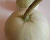 A picture of step 1 of Bharwa Lauki / Achari Keema Stuffed Bottle gourd.