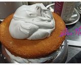 A picture of step 7 of Coloured Rosettes cake.