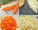 Foto del paso 1 de la receta Pastel de verduras con langostinos