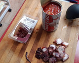 Foto del paso 6 de la receta: Garbanzos con pulpo y taquitos de jamón