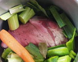 Foto del paso 1 de la receta: Timbal de verduras y lacón asado